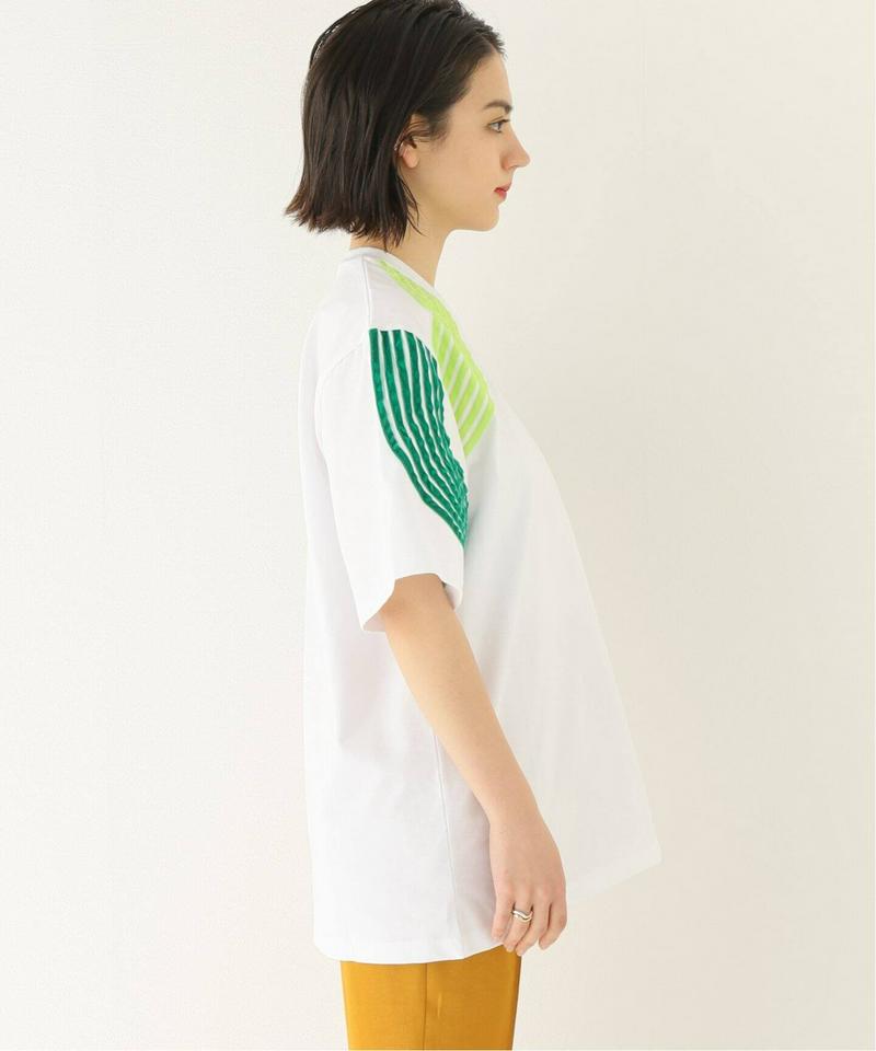【DIMA LEU/ディマレウ】 WHITE-TEE GREEN TONE：Tシャツ（JOURNAL STANDARD relu