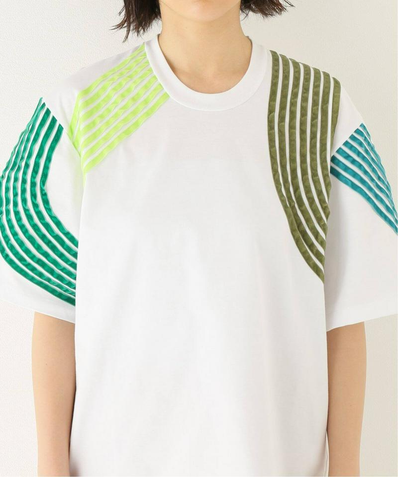 【DIMA LEU/ディマレウ】 WHITE-TEE GREEN TONE：Tシャツ（JOURNAL STANDARD relu
