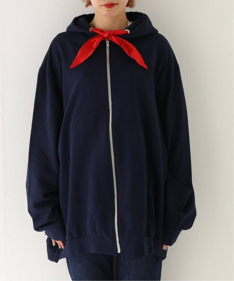 【CAMIEL FORTGENS / カミエル・フォートヘンス】Zip scarf Hoodie：フーディ