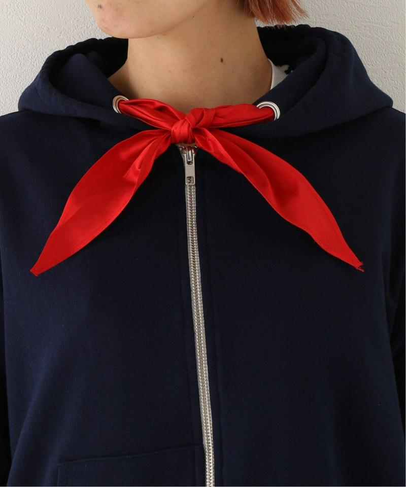 【CAMIEL FORTGENS / カミエル・フォートヘンス】Zip scarf Hoodie：フーディ