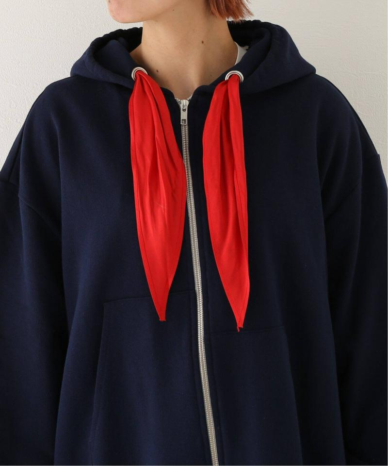 【CAMIEL FORTGENS / カミエル・フォートヘンス】Zip scarf Hoodie：フーディ