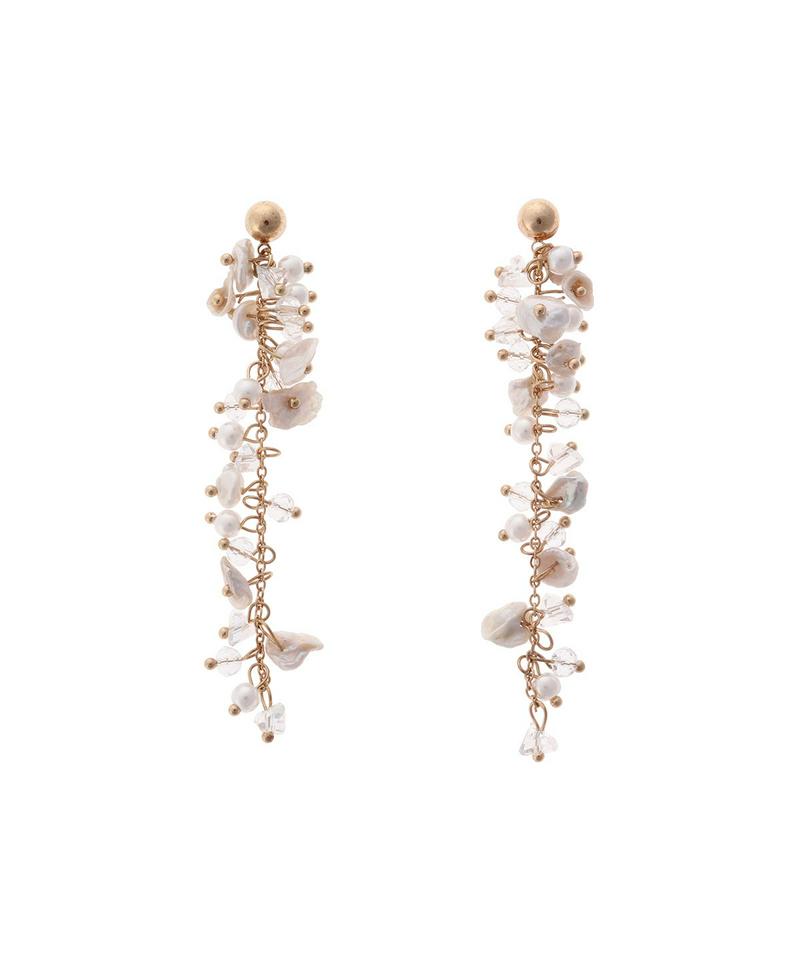 【felice】淡水パールシャンデリアピアス