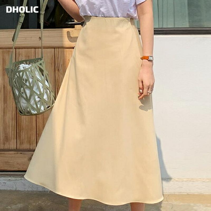 Aラインスカート・全3色・t61737 レディース【sk】【スカート ロング ロングスカート Aライン フェミニン 単色 無地 