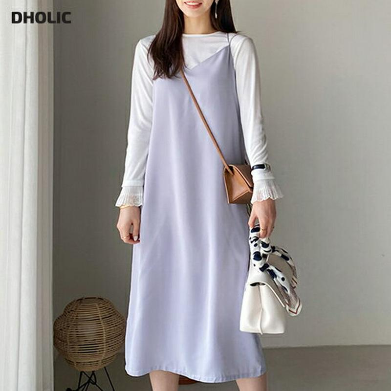 バッククロスキャミワンピース・全5色・b61758 レディース【ops】【ワンピース ロング ロングワンピース スリーブレス ノ