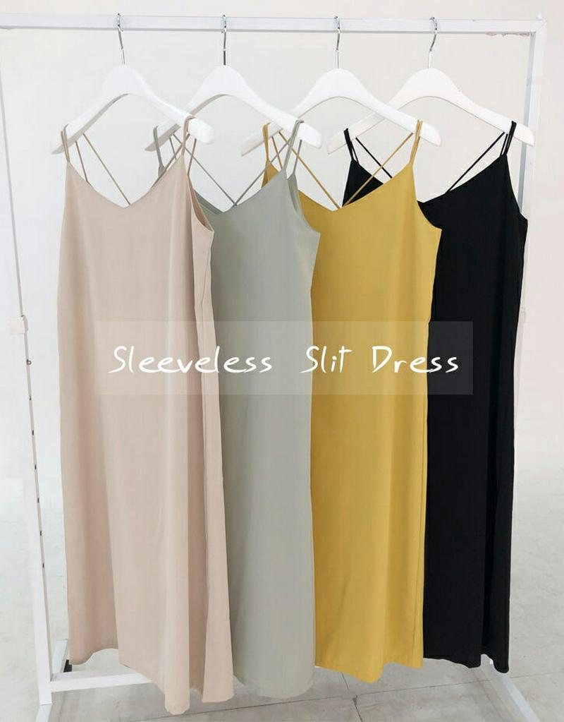 バッククロスキャミワンピース・全5色・b61758 レディース【ops】【ワンピース ロング ロングワンピース スリーブレス ノ