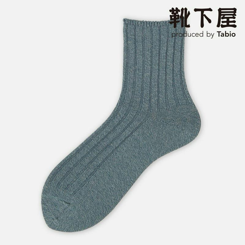 【あす楽】【靴下屋】 麻4×2リブショートソックス / 靴下 タビオ Tabio くつ下 ショート レディース 日本製 2206ka