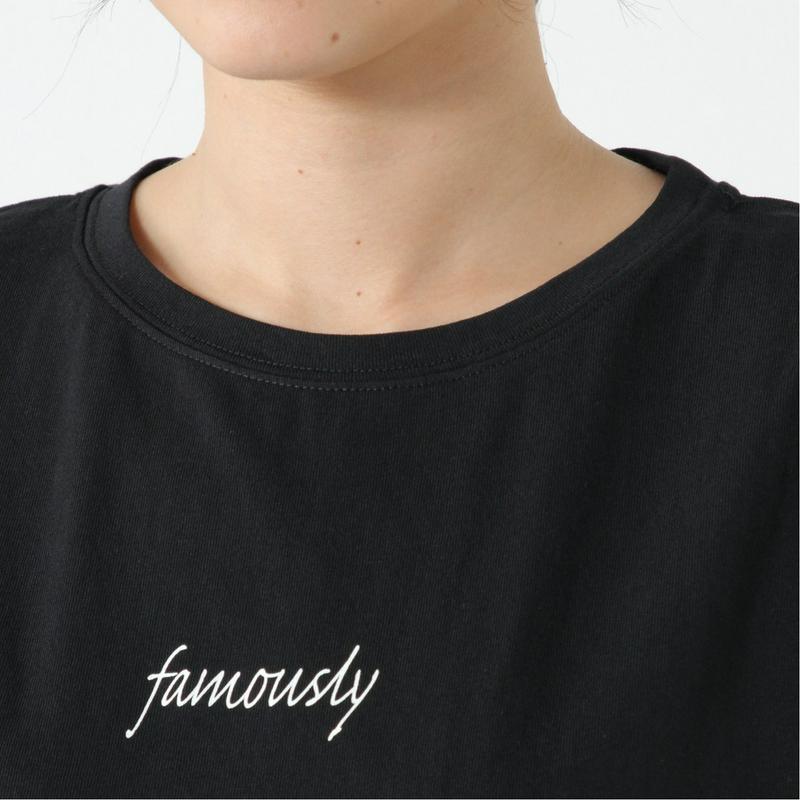 綿１００％◎しっかりした生地感のフレンチスリーブロゴＴシャツ