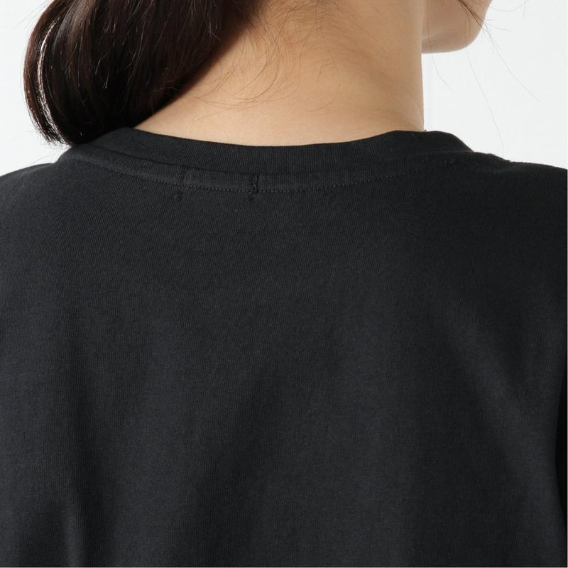 綿１００％◎しっかりした生地感のフレンチスリーブロゴＴシャツ
