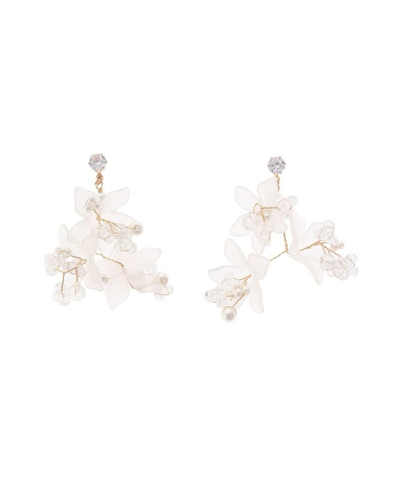 【felice】グラスフラワーボリュームピアス