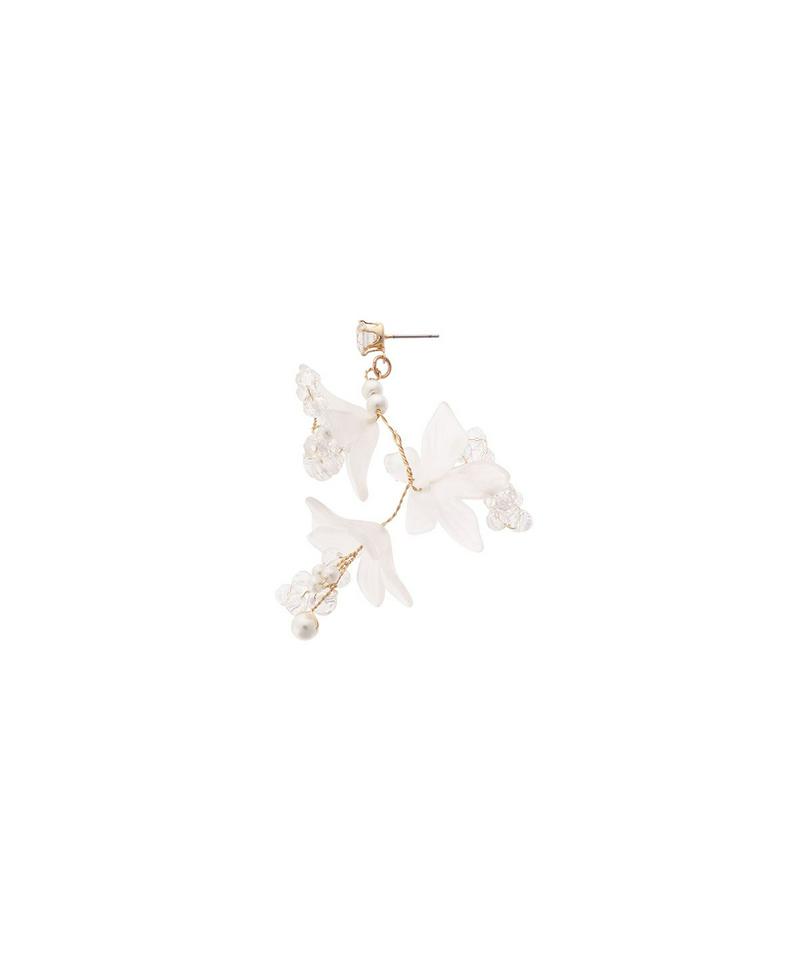 【felice】グラスフラワーボリュームピアス