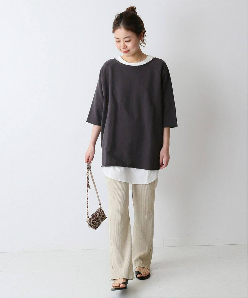 カットオフオーバーサイズスウェットTシャツ◆（JOURNAL STANDARD relume）