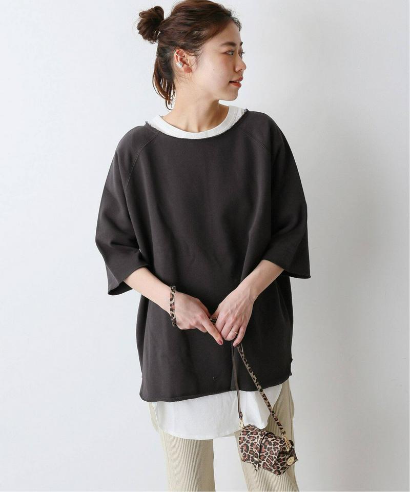 カットオフオーバーサイズスウェットTシャツ◆（JOURNAL STANDARD relume）