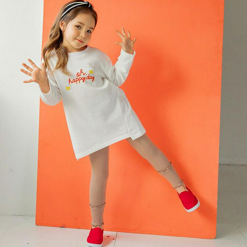 フリルラインリブレギンス・p001262 キッズ【3~8才】【pt】【レギンス フリル パンツ ズボン 長ズボン ボトムス リブ