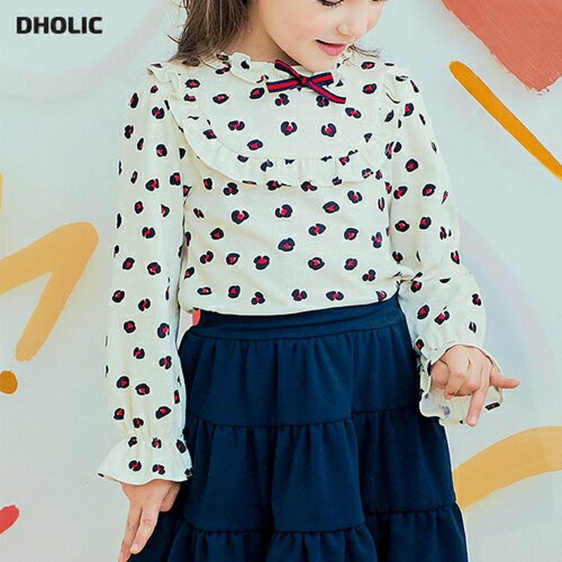 レオパードリボンTシャツ・p001260 キッズ【3~8才】【tops】【トップス Tシャツ 長袖 レオパード ヒョウ柄 アニマ