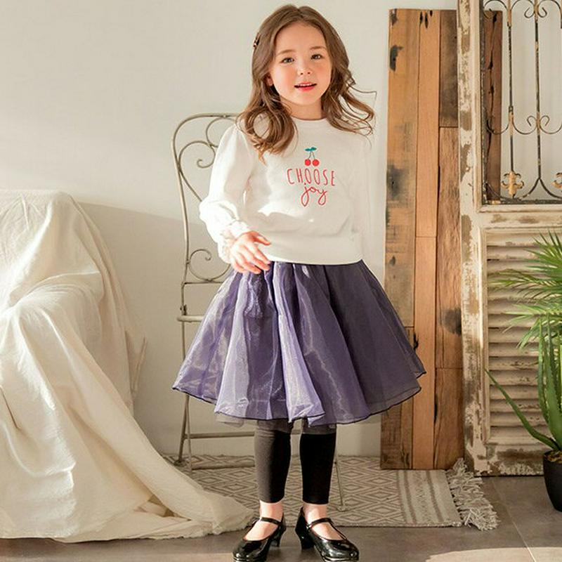 フレアチュールスカートレギンス・p001266 キッズ【3~8才】【pt】【スカートレギンス スカート レギンス チュール チュ