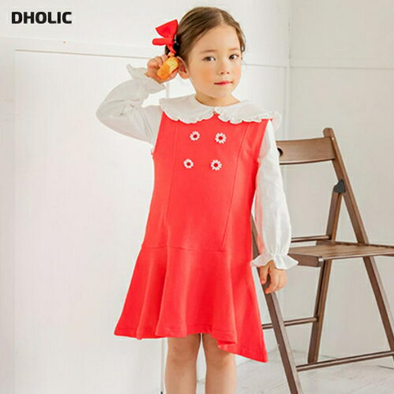 フラワーポイントスリーブレスワンピース・p000964 キッズ【3~8才】【ops】【ワンピース ミディ丈 ミディワンピース ス