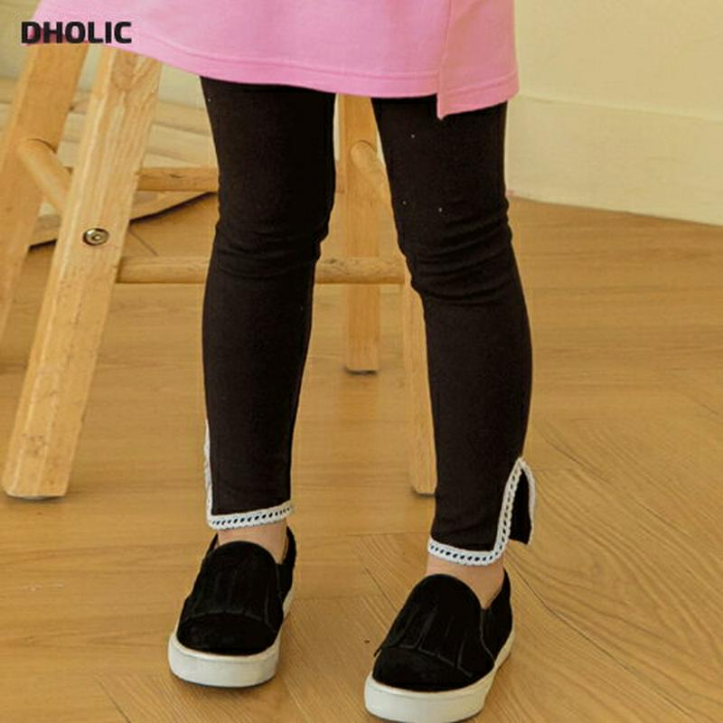レースヘムレギンス p000967 キッズ 【3~8才】【pt】【韓国 ファッション ボトムス レギンス パンツ ロング レース