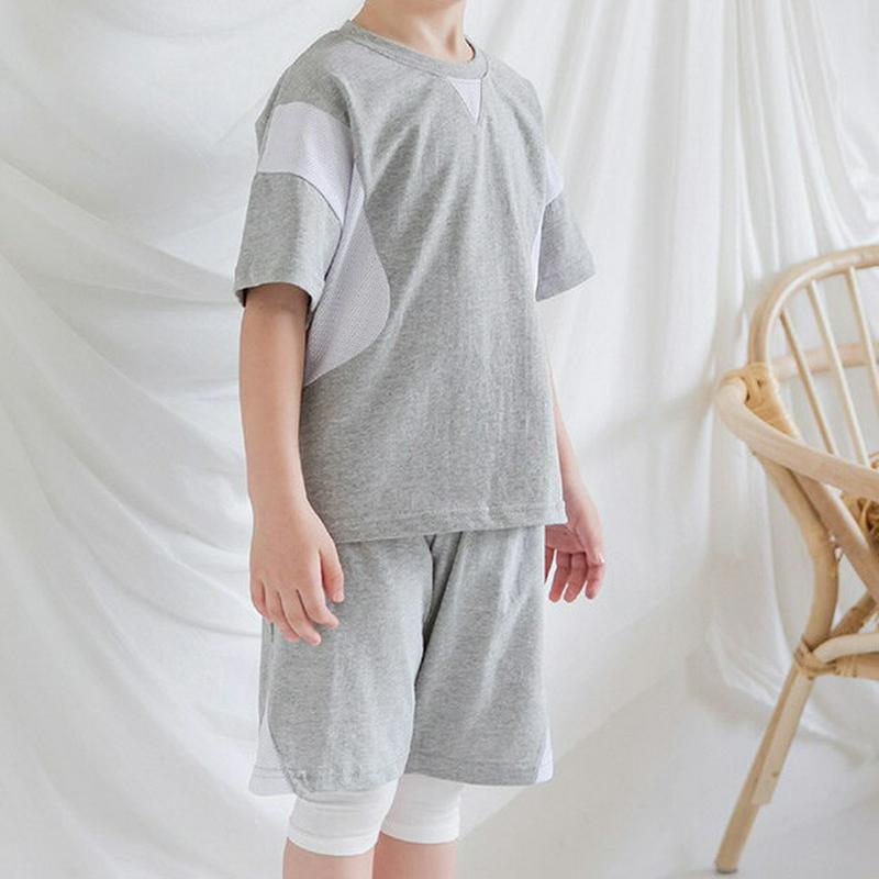 メッシュポイントハーフパンツ・p001205 キッズ【3~8才】【pt】【ハーフパンツ パンツ ズボン ボトムス 半ズボン メッシュ カジュアル スポーティー ラフ 女の子 男の子 子供 こども 子供服 こども服】【KIDS】