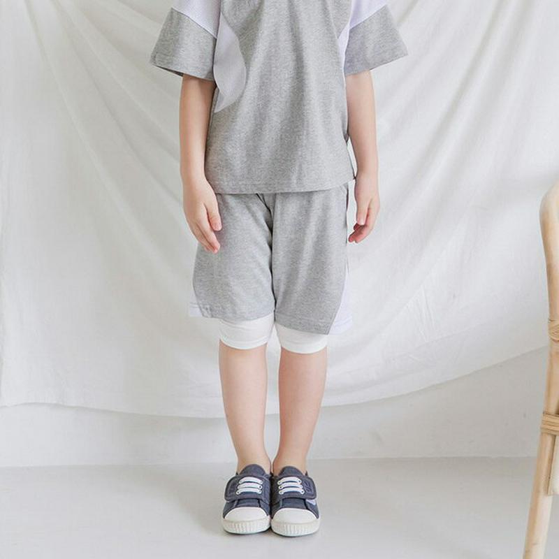 メッシュポイントハーフパンツ・p001205 キッズ【3~8才】【pt】【ハーフパンツ パンツ ズボン ボトムス 半ズボン メッシュ カジュアル スポーティー ラフ 女の子 男の子 子供 こども 子供服 こども服】【KIDS】