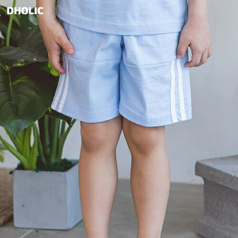 ダブルラインハーフパンツ・p001095 キッズ【3~8才】【pt】【ハーフパンツ パンツ ズボン ボトムス 半ズボン ラインパンツ カジュアル サイドライン ラフ 女の子 男の子 子供 こども 子供服 こども服】【KIDS】