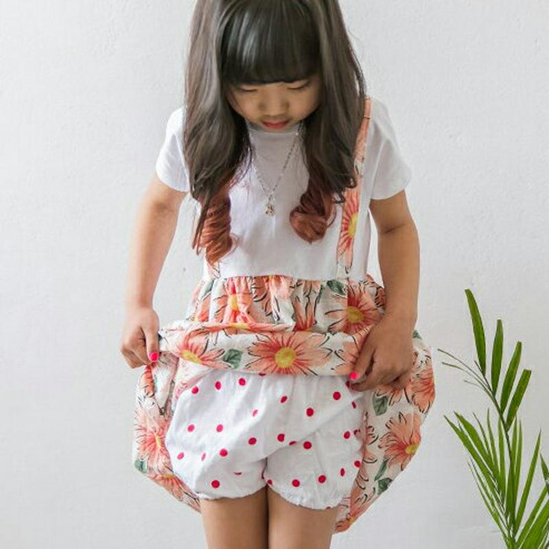 ドットブルマパンツ・p001202 キッズ【3~8才】【pt】【ブルマパンツ ブルマ パンツ ショートパンツ ズボン ボトムス ドット 柄 カジュアル 女の子 子供 こども 子供服 こども服】【KIDS】