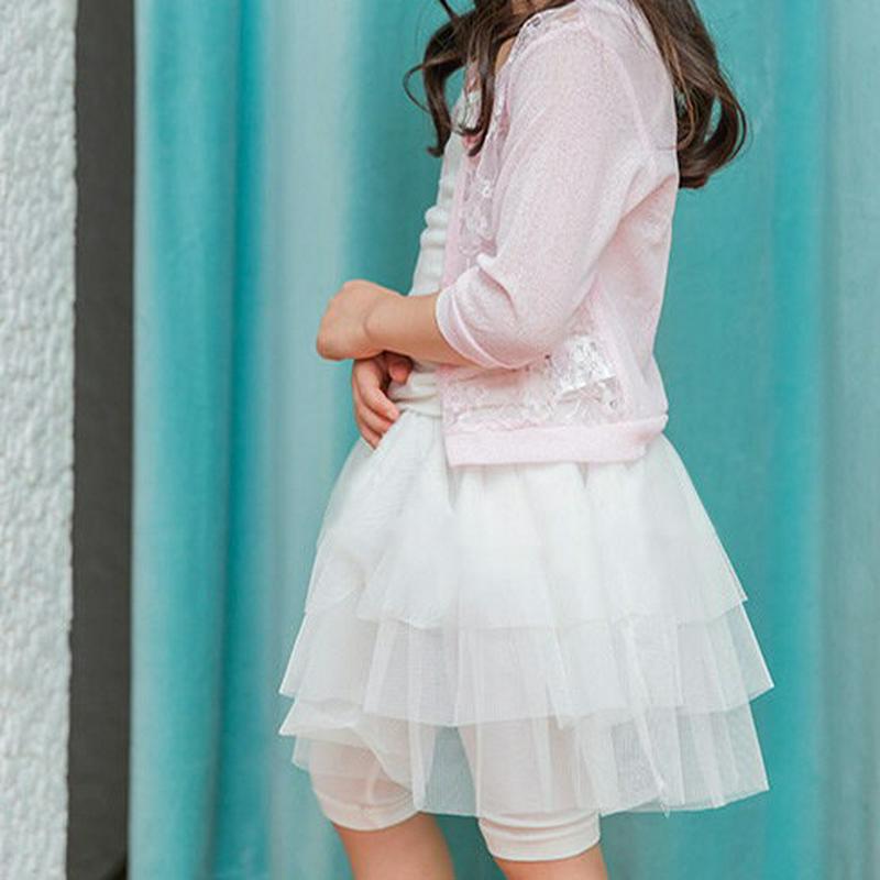 ティアードチュールスカートレギンス・p001198 キッズ【3~8才】【sk】【 スカートレギンス スカート レギンス チュール