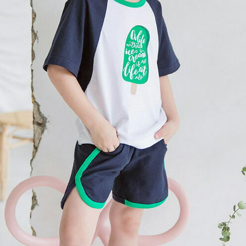 カラーラインショートパンツ・p001206 キッズ【3~8才】【pt】【ショートパンツ 短パン ズボン ボトムス パンツ カラー