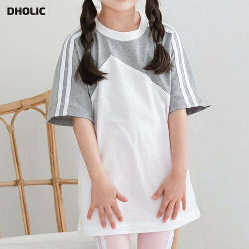 ダブルラインメッシュTシャツ p001087 キッズ 【3~8才】【tops】【韓国 ファッション トップス Tシャツ カットソ