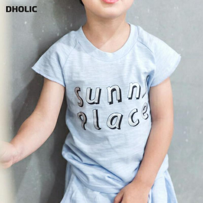 sunny半袖Tシャツ p001077 キッズ 【3~8才】【tops】【韓国 ファッション トップス Tシャツ ラウンドネック