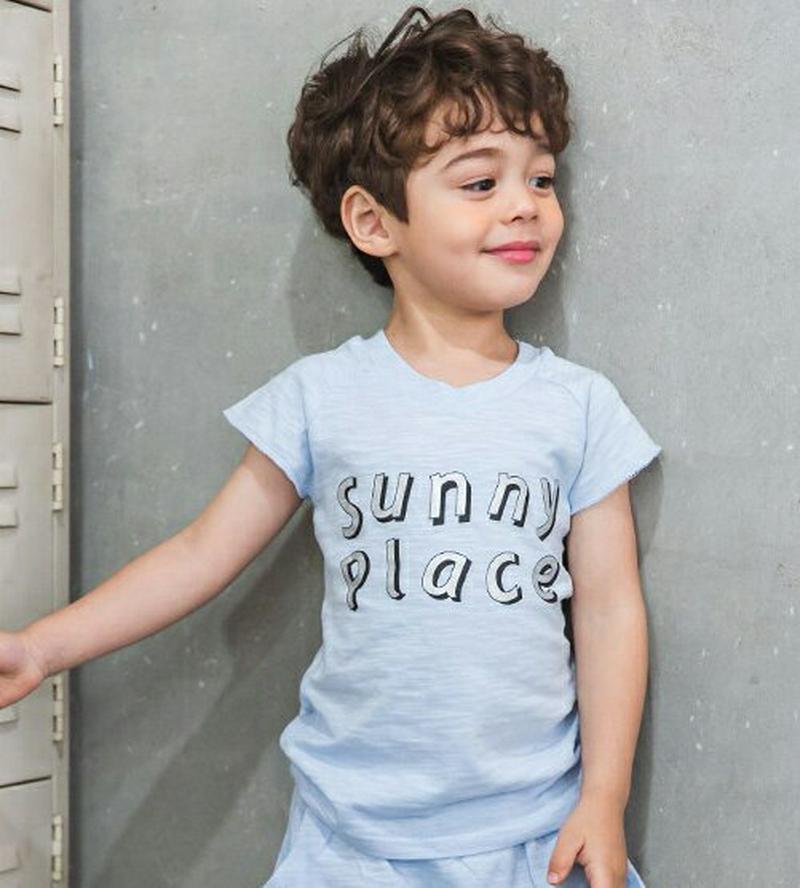sunny半袖Tシャツ p001077 キッズ 【3~8才】【tops】【韓国 ファッション トップス Tシャツ ラウンドネック