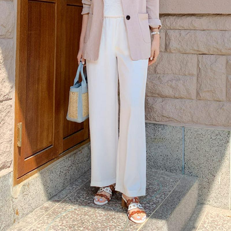 イージーストレートパンツ・全3色・t61724 レディース【pt】【パンツ ロングパンツ ズボン ボトムス単色 無地 シンプル 