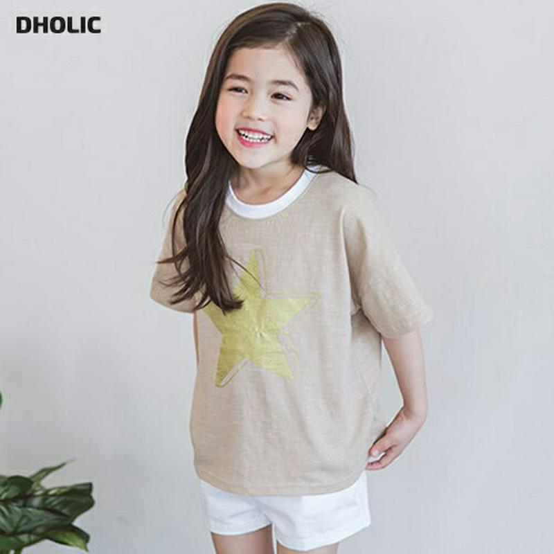 2TYPEプリントTシャツ・p001151 キッズ【9~17才】【tops】【トップス Tシャツ 半袖 ハーフスリーブ 星 カジ