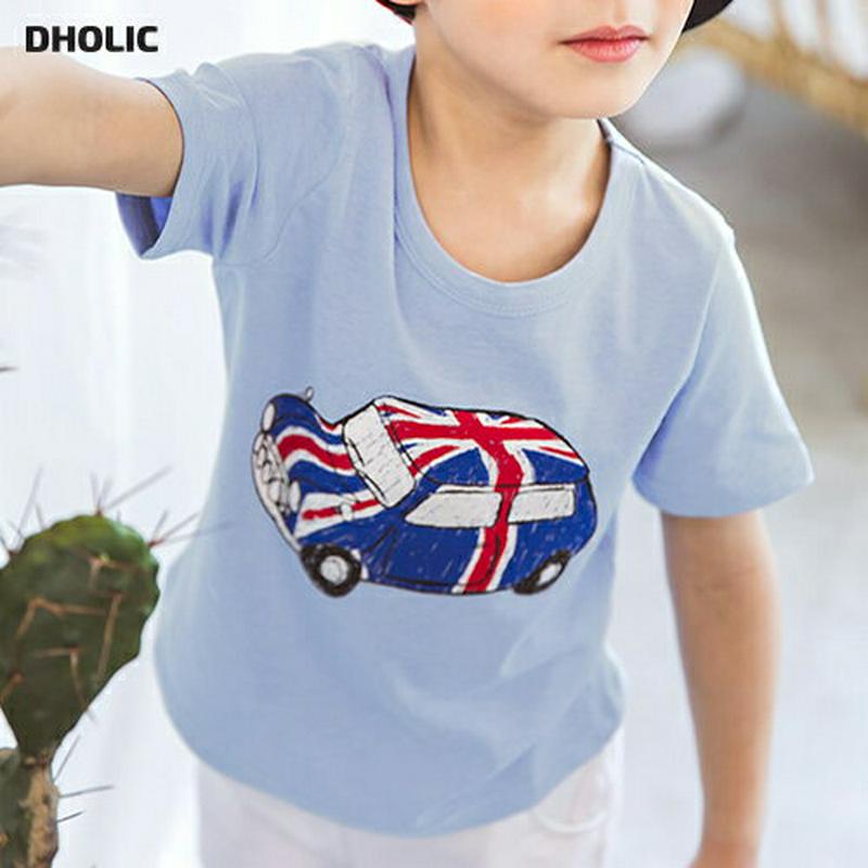 ユニオンカープリントTシャツ・p001149 キッズ【9~17才】【tops】【トップス Tシャツ 半袖 車 くるま カジュアル