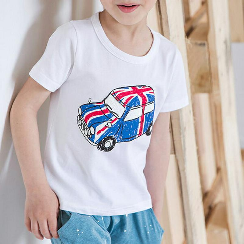 ユニオンカープリントTシャツ・p001149 キッズ【9~17才】【tops】【トップス Tシャツ 半袖 車 くるま カジュアル