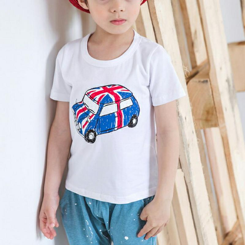 ユニオンカープリントTシャツ・p001149 キッズ【9~17才】【tops】【トップス Tシャツ 半袖 車 くるま カジュアル