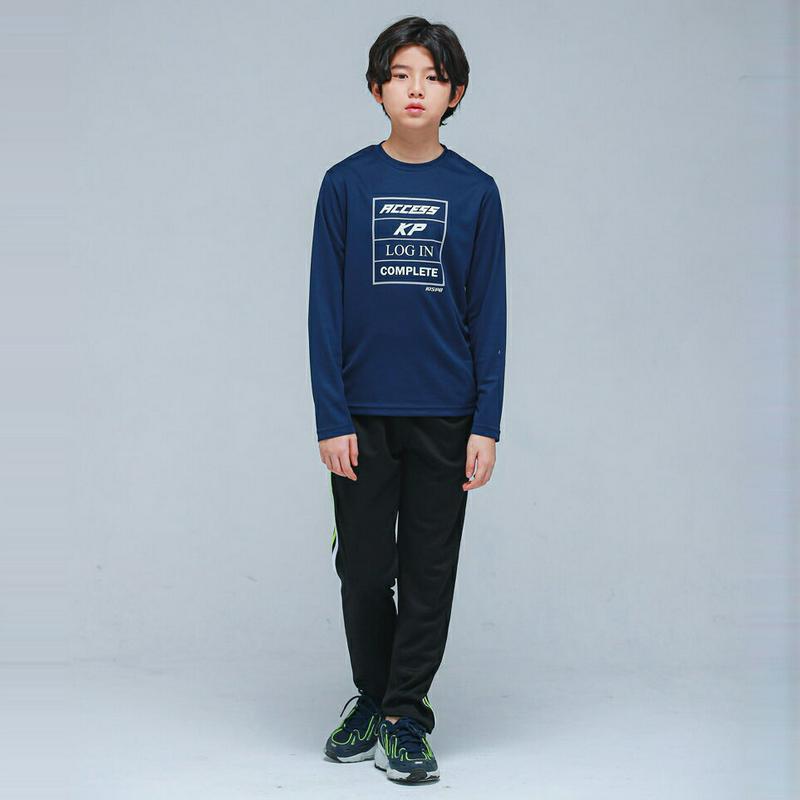NS06トレーニング上下SET(ネイビーブラック)・p000981 キッズ【9~17才】【set】【セット トップス Tシャツ 