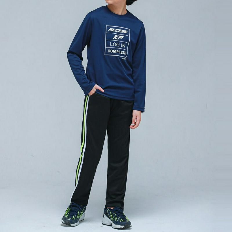 NS06トレーニング上下SET(ネイビーブラック)・p000981 キッズ【9~17才】【set】【セット トップス Tシャツ 