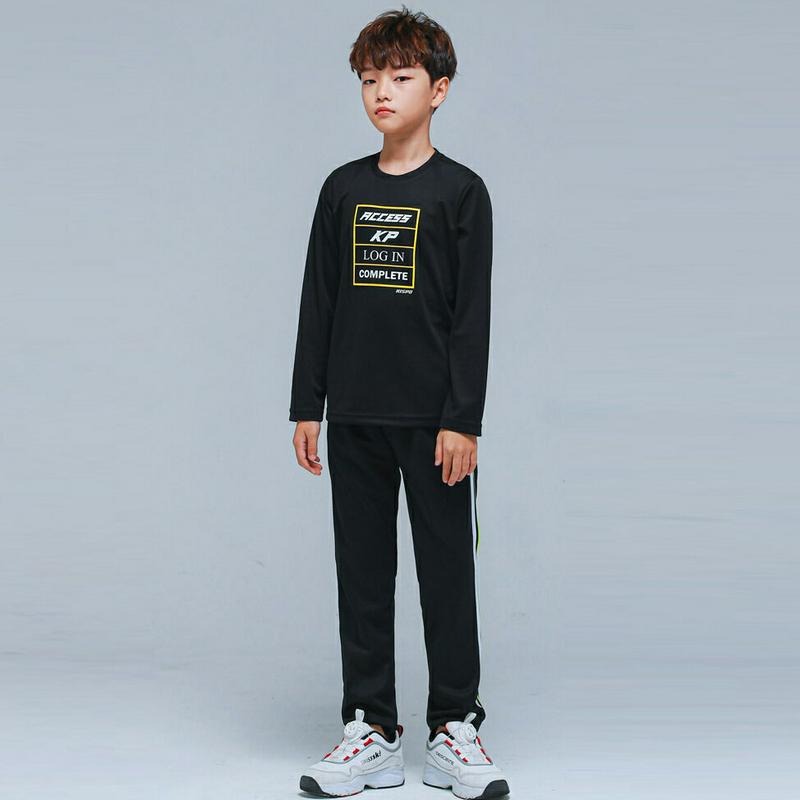 NS06トレーニング上下SET(ブラック)・p000982 キッズ【9~17才】【set】【セット トップス Tシャツ ロングパ