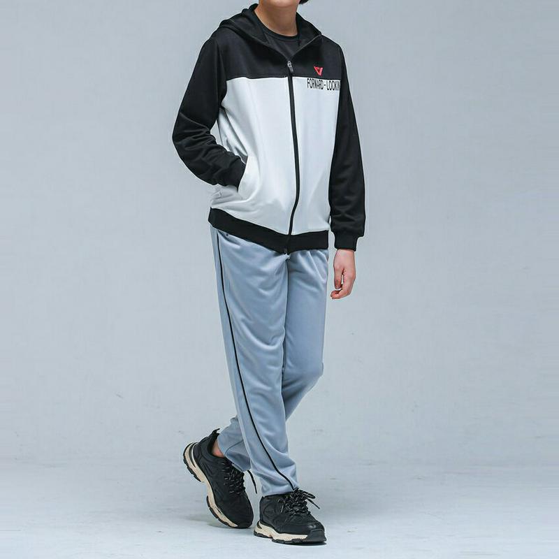 NS10フードトレーニング上下SET(ブラックグレー)・p000908 キッズ【9~17才】【set】【セット トップス Tシャ