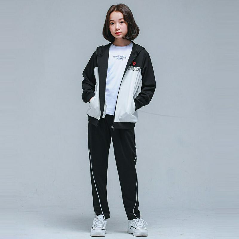 NS10フードトレーニング上下SET(ブラック)・p000909 キッズ【9~17才】【set】【セット トップス Tシャツ ロ