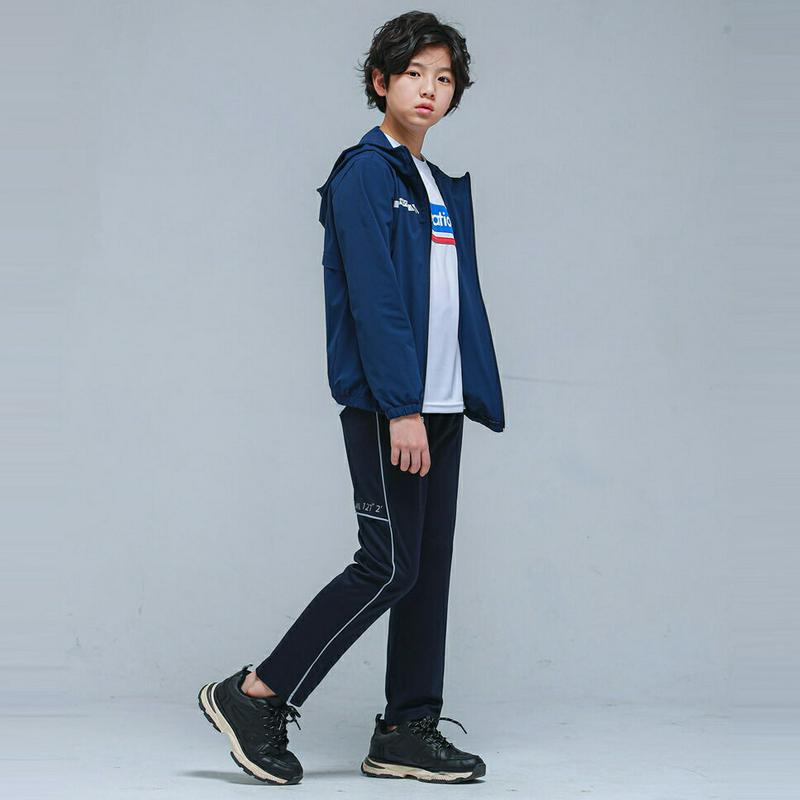 NS01フードトレーニング上下SET(ネイビー)・p001003 キッズ【9~17才】【set】【セット トップス Tシャツ ロ