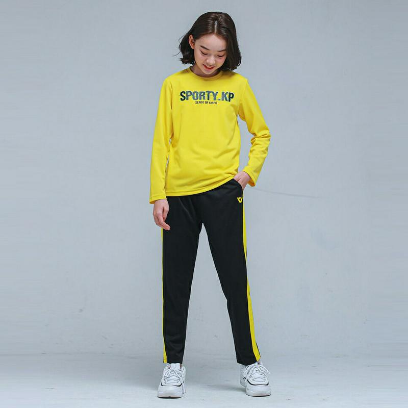 NS05トレーニング上下SET(イエローブラック)・p000986 キッズ【9~17才】【set】【セット トップス Tシャツ 