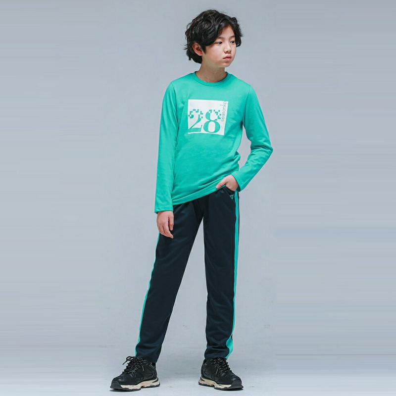 NS08トレーニング上下SET(ミントチャコール)・p000978 キッズ【9~17才】【set】【セット トップス Tシャツ 