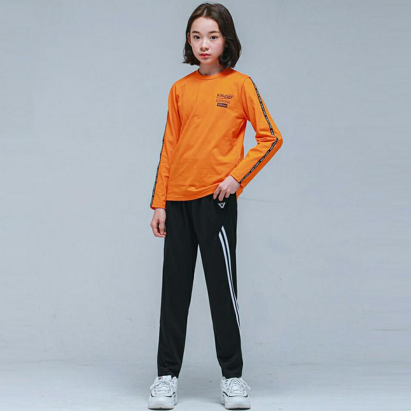 NS09トレーニング上下SET(オレンジブラック)・p000977 キッズ【9~17才】【set】【セット トップス Tシャツ 