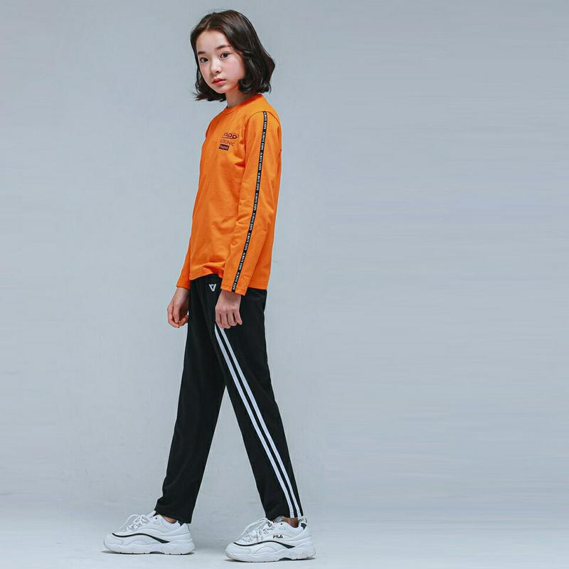 NS09トレーニング上下SET(オレンジブラック)・p000977 キッズ【9~17才】【set】【セット トップス Tシャツ 
