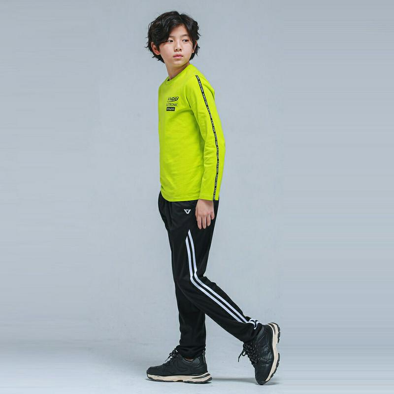 NS09トレーニング上下SET(ライムブラック)・p000974 キッズ【9~17才】【set】【セット トップス Tシャツ ロ