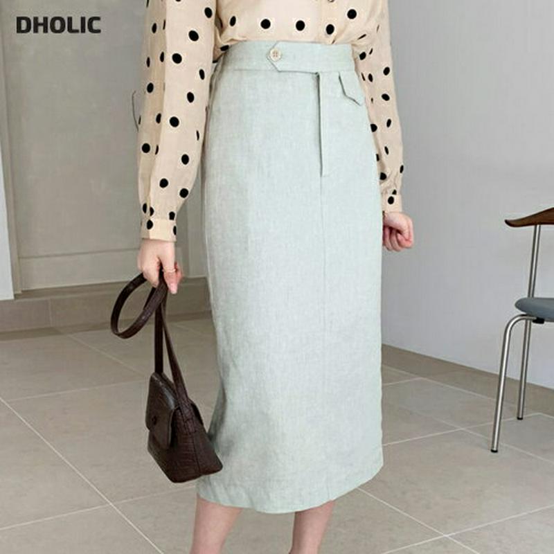 フラップスカート・全3色・t55850 レディース【sk】【スカート ミディアムスカート ミディ丈 フラップ Hライン スリット