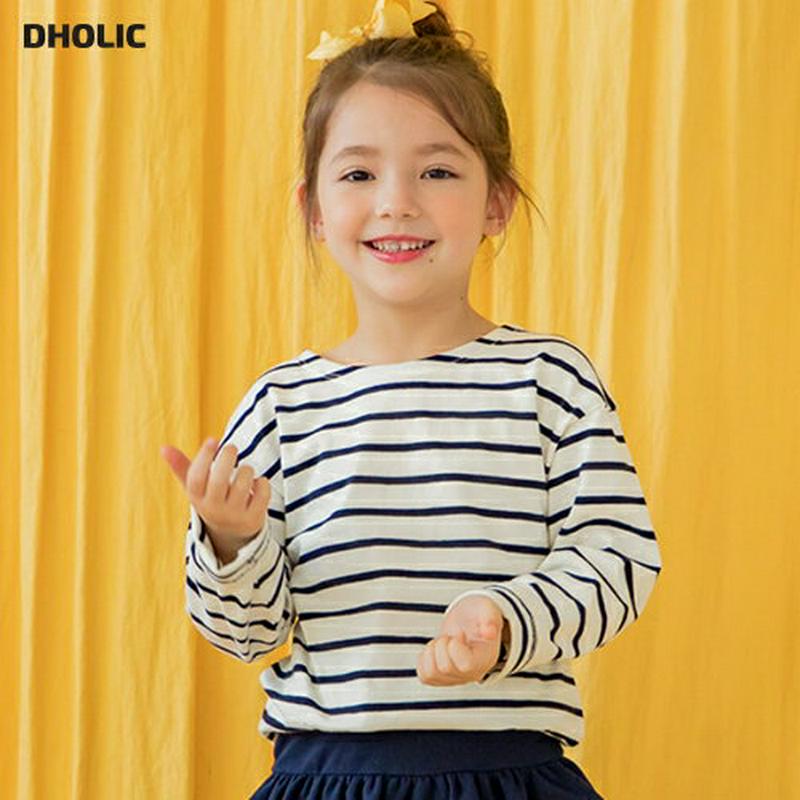 ボーダーTシャツ2SET・p000968 キッズ【3~8才】【tops】【トップス Tシャツ 長袖 ボーダー　柄 ロンT カジュ