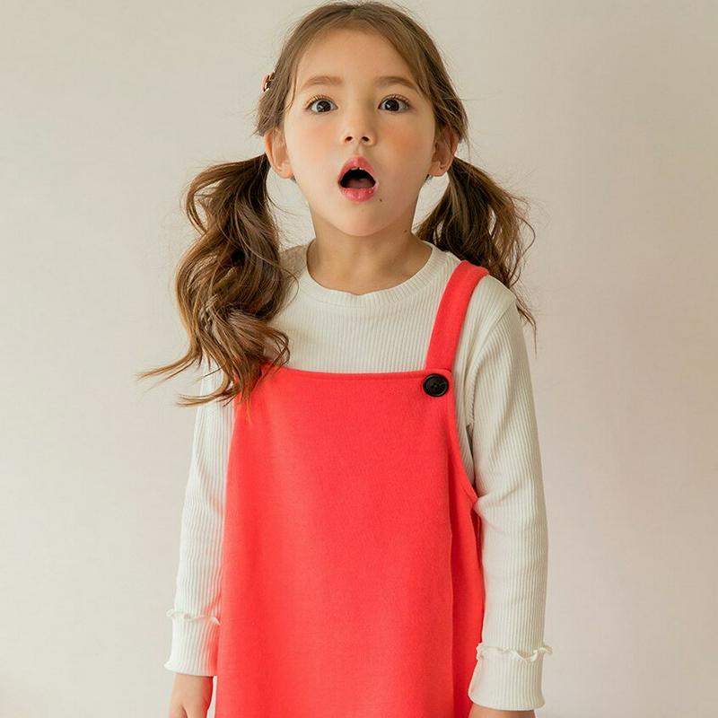 メロウヘムリブTシャツ(ホワイト)・p000962 キッズ【3~8才】【tops】【トップス Tシャツ リブトップス リブ メロ