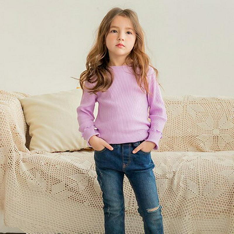 メロウヘムリブTシャツ(パープル)・p000963 キッズ【3~8才】【tops】【トップス Tシャツ リブトップス リブ メロ